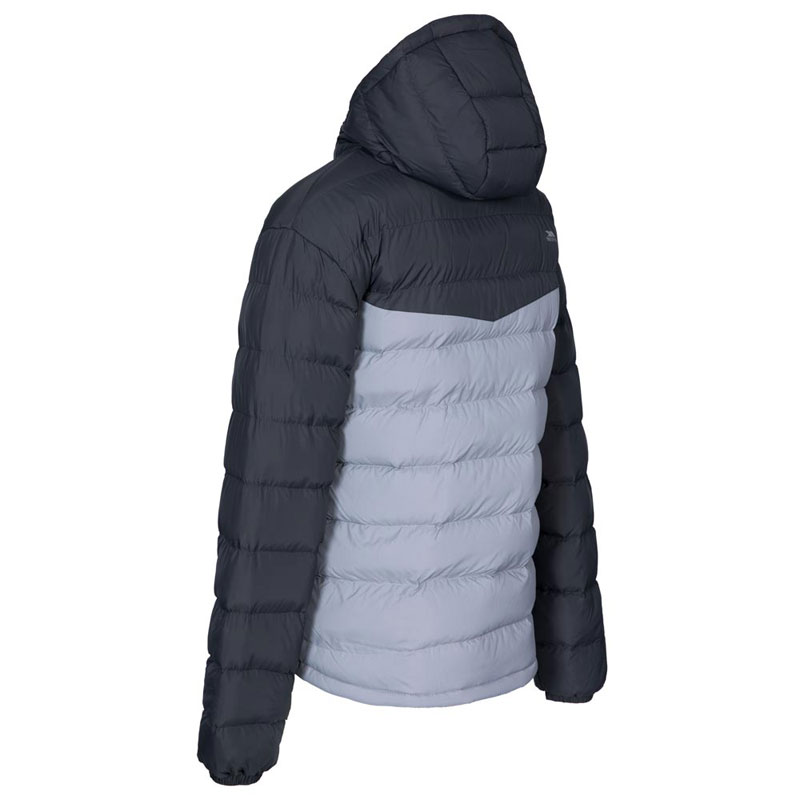 Trespass Oskar - Male Padded JKT (MAJKCAN20007-CBN)Ανδρικό Μπουφάν Puffer ΜΑΥΡΟ/ΓΚΡΙ ΑΔΙΑΒΡΟΧΟ & ΑΝΤΙΑΝΕΜΙΚΟ