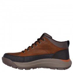 SKECHERS Cambert Waterproof Lace Up (210900-CDB)ΑΝΔΡΙΚΑ ΜΠΟΤΑΚΙΑ ΑΔΙΑΒΡΟΧΑ ΚΑΦΕ