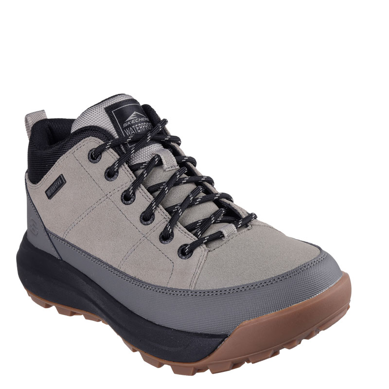 SKECHERS CAMBERT Waterproof Lace Up (210900-CMNT)ΑΝΔΡΙΚΑ ΜΠΟΤΑΚΙΑ ΑΔΙΑΒΡΟΧΑ ΓΚΡΙ