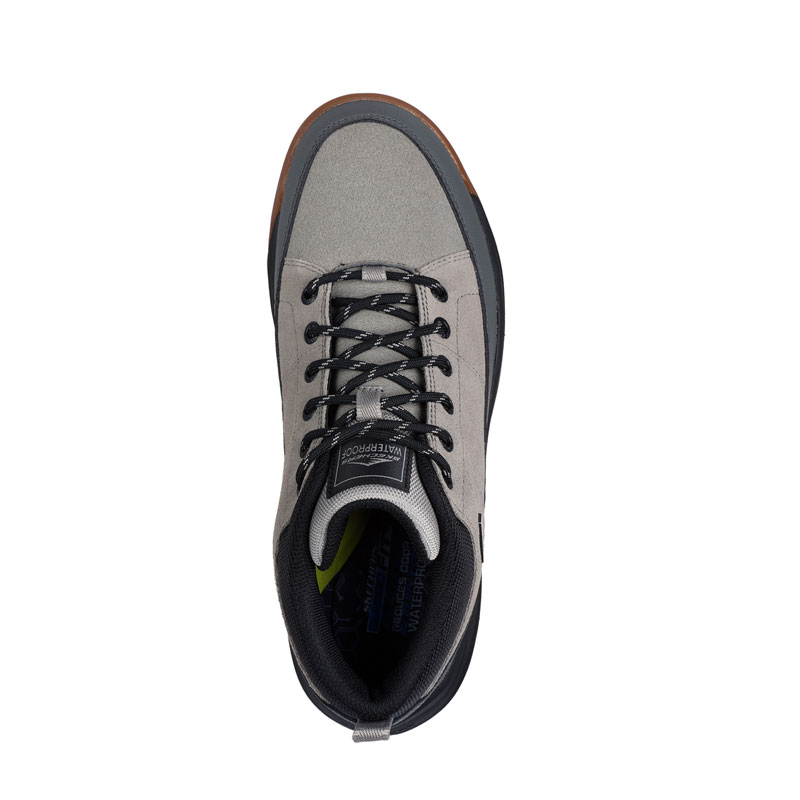 SKECHERS CAMBERT Waterproof Lace Up (210900-CMNT)ΑΝΔΡΙΚΑ ΜΠΟΤΑΚΙΑ ΑΔΙΑΒΡΟΧΑ ΓΚΡΙ