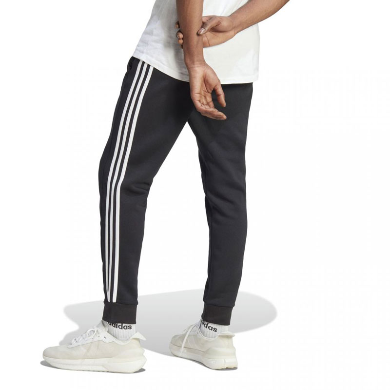 ADIDAS Essentials Fleece 3-Stripes Tapered Cuff Pants (IB4030)ΑΝΔΡΙΚΟ ΠΑΝΤΕΛΟΝΙ ΦΟΡΜΑΣ ΜΑΥΡΟ