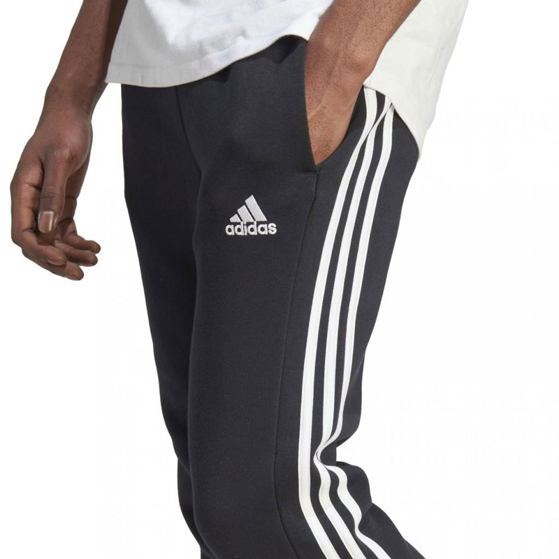 ADIDAS Essentials Fleece 3-Stripes Tapered Cuff Pants (IB4030)ΑΝΔΡΙΚΟ ΠΑΝΤΕΛΟΝΙ ΦΟΡΜΑΣ ΜΑΥΡΟ