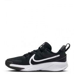 Nike Star Runner 4 KIDS (DX7614-001)ΠΑΙΔΙΚΑ ΠΑΠΟΥΤΣΙΑ ΜΑΥΡΟ/ΛΕΥΚΟ