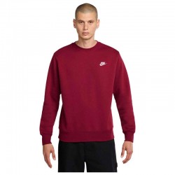 Nike Sportswear Club Fleece (BV2662-677)ΑΝΔΡΙΚΗ ΦΟΥΤΕΡ ΜΠΛΟΥΖΑ Team Red/Λευκό