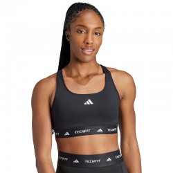 ADIDAS TECHFIT BRA WMNS (JG1409)ΓΥΝΑΙΚΕΙΟ ΜΠΟΥΣΤΑΚΙ ΜΑΥΡΟ