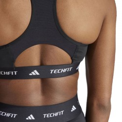 ADIDAS TECHFIT BRA WMNS (JG1409)ΓΥΝΑΙΚΕΙΟ ΜΠΟΥΣΤΑΚΙ ΜΑΥΡΟ