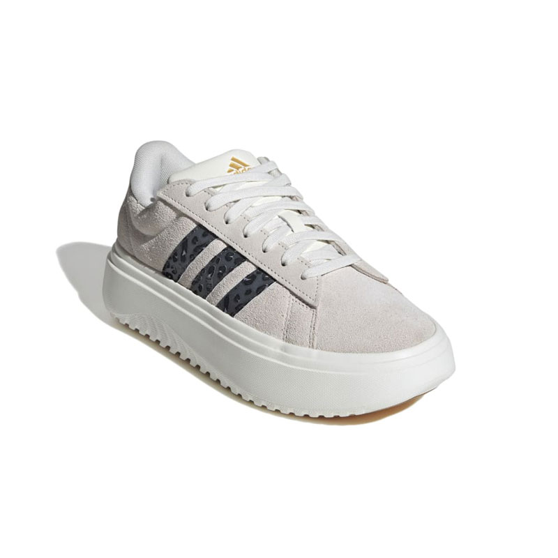 ADIDAS Grand Court Platform Shoes (IE3620)ΓΥΝΑΙΚΕΙΑ ΠΑΠΟΥΤΣΙΑ Off White / Carbon / Matte Gold