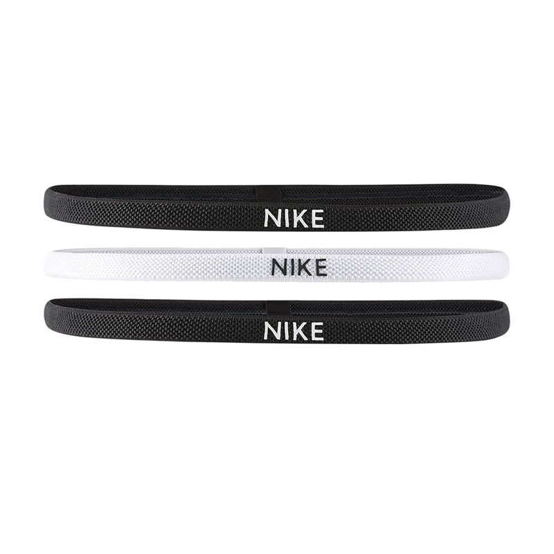 Nike Elastic Headbands 2.0 (N.100.4529-036)ΑΘΛΗΤΙΚΑ ΠΕΡΙΜΕΤΩΠΙΑ 3 ΤΕΜΑΧΙΑ ΜΑΥΡΟ/ΛΕΥΚΟ