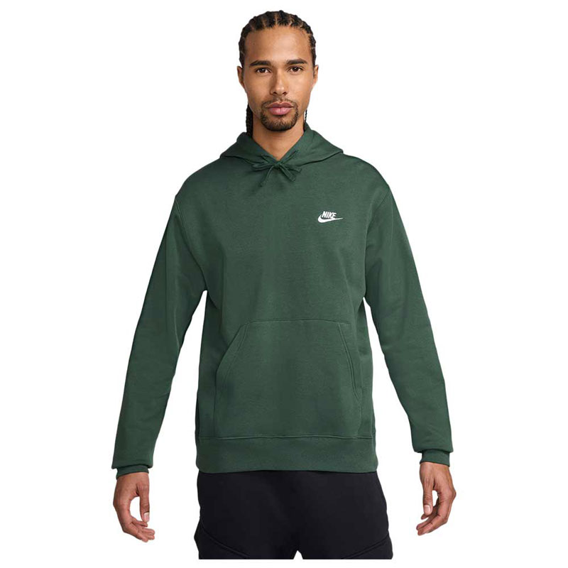 Nike Sportswear Club Fleece (BV2654-323)Ανδρικό Φούτερ με Κουκούλα και Τσέπες  Πρασινο