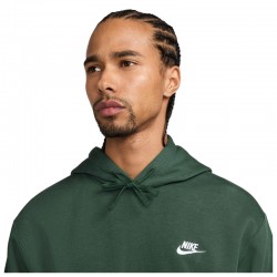 Nike Sportswear Club Fleece (BV2654-323)Ανδρικό Φούτερ με Κουκούλα και Τσέπες  Πρασινο