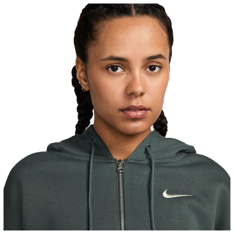 Nike Sportswear Phoenix Fleece (DQ5758-338)Γυναικεία ζακέτα VINTAGE GREEN/SAIL