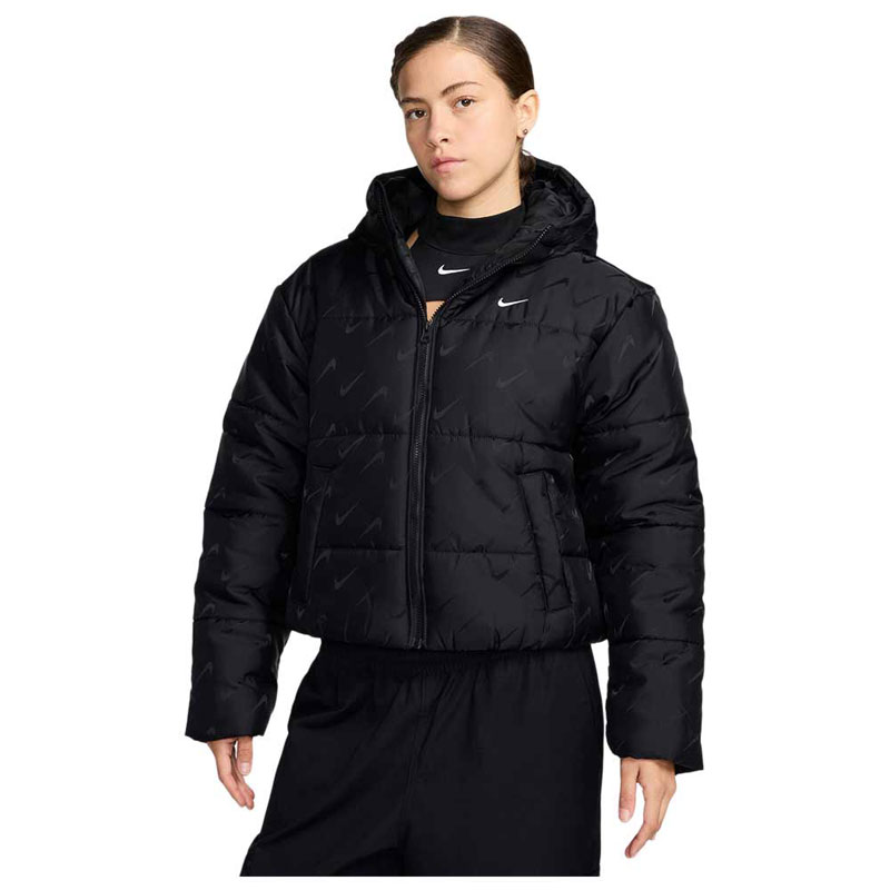 Nike Sportswear Classic Therma-FIT Loose Puffer Jacket (FV7941-010)Γυναικείο Μπουφάν Μαύρο