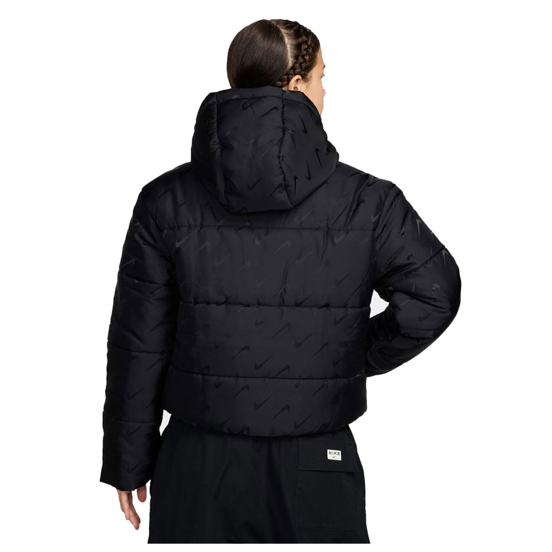 Nike Sportswear Classic Therma-FIT Loose Puffer Jacket (FV7941-010)Γυναικείο Μπουφάν Μαύρο