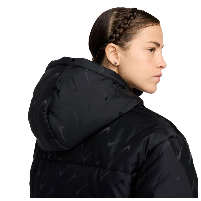 Nike Sportswear Classic Therma-FIT Loose Puffer Jacket (FV7941-010)Γυναικείο Μπουφάν Μαύρο