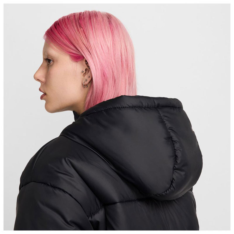 Nike Sportswear Classic Puffer (FZ5899-010) Γυναικείο Μπουφάν Μαύρο