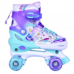 ΑΘΛΟΠΑΙΔΙΑ Quad  Αυξομειούμενα roller skates - Μέντα (02.10322/MENTA)