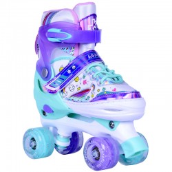 ΑΘΛΟΠΑΙΔΙΑ Quad  Αυξομειούμενα roller skates - Μέντα (02.10322/MENTA)