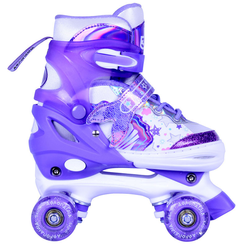 ΑΘΛΟΠΑΙΔΙΑ QUAD Αυξομειούμενα roller skates - Λιλά (002.10322/ΛΙΛΑ)