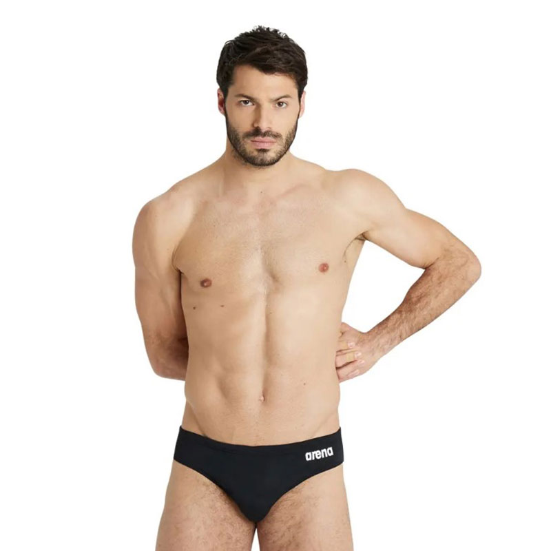 Arena Team Swim Briefs Solid (004773-550)Ανδρικό Μαγιό Πισίνας Slip Μαύρο