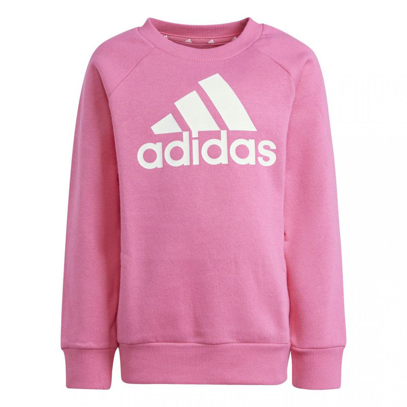 Αdidas Essentials Logo Fleece Jogger Set KIDS (IX7319)ΠΑΙΔΙΚΟ ΣΕΤ ΦΟΡΜΕΣ  ΡΟΖ/ΜΑΥΡΟ