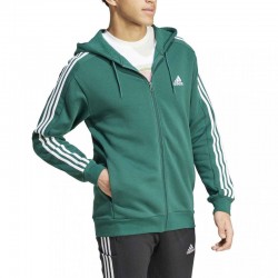 Adidas Essentials Fleece 3-Stripes (IS0010)ΑΝΔΡΙΚΗ ΖΑΚΕΤΑ ΠΡΑΣΙΝΗ