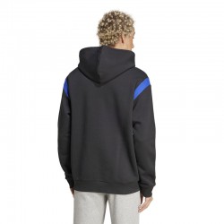 ADIDAS SPORTSWEAR HOODIE MENS (JJ1537)ΑΝΔΡΙΚΗ ΦΟΥΤΕΡ ΜΠΛΟΥΖΑ ΜΕ ΚΟΥΚΟΥΛΑ BLACK/WHITE/BLUE