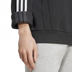 ADIDAS SPORTSWEAR HOODIE MENS (JJ1537)ΑΝΔΡΙΚΗ ΦΟΥΤΕΡ ΜΠΛΟΥΖΑ ΜΕ ΚΟΥΚΟΥΛΑ BLACK/WHITE/BLUE