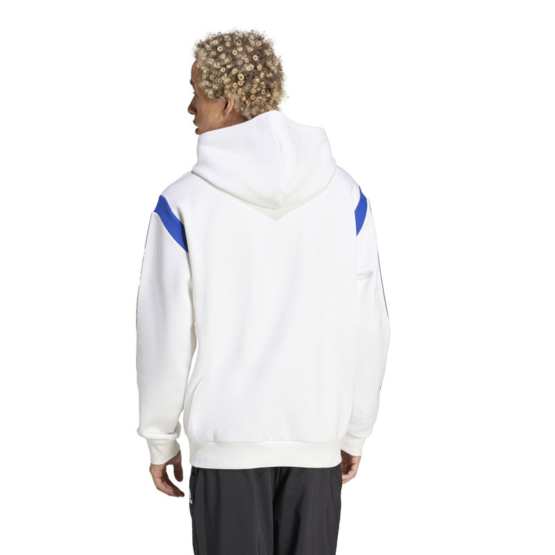 ADIDAS SPORTSWEAR HOODIE MENS (JJ1538)ΑΝΔΡΙΚΗ ΦΟΥΤΕΡ ΜΠΛΟΥΖΑ WHITE/BLACK/BLUE