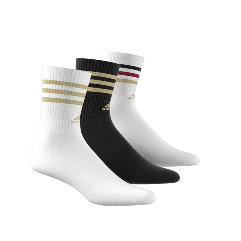 ADIDAS 3-Stripes Cushioned Crew Socks 3 Pairs (IY8642)ΑΘΛΗΤΙΚΕΣ ΚΑΛΤΣΕΣ 3 ΤΕΜΑΧΙΑ ΠΟΛΥΧΡΩΜΕΣ