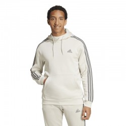 Adidas Essentials Fleece 3-Stripes Hoodie (IX0163)ΑΝΔΡΙΚΗ ΦΟΥΤΕΡ ΜΠΛΟΥΖΑ ΜΕ ΚΟΥΚΟΥΛΑ ALUMIN