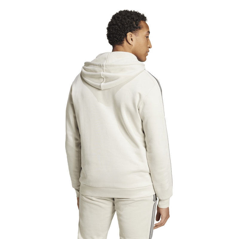 Adidas Essentials Fleece 3-Stripes Hoodie (IX0163)ΑΝΔΡΙΚΗ ΦΟΥΤΕΡ ΜΠΛΟΥΖΑ ΜΕ ΚΟΥΚΟΥΛΑ ALUMIN