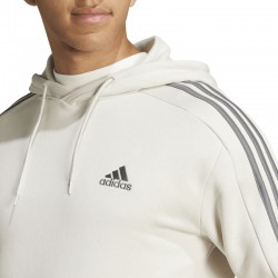 Adidas Essentials Fleece 3-Stripes Hoodie (IX0163)ΑΝΔΡΙΚΗ ΦΟΥΤΕΡ ΜΠΛΟΥΖΑ ΜΕ ΚΟΥΚΟΥΛΑ ALUMIN