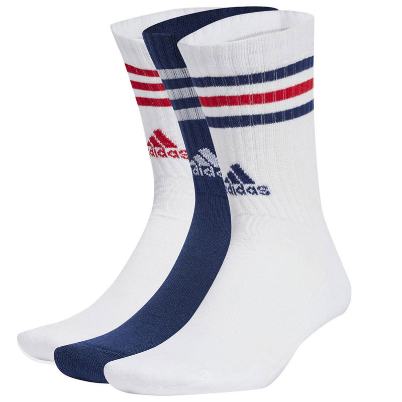 ADIDAS 3-Stripes Cushioned Crew Socks 3 Pairs (ΙΥ8643)ΑΘΛΗΤΙΚΕΣ ΚΑΛΤΣΕΣ 3 ΤΕΜΑΧΙΑ ΠΟΛΥΧΡΩΜΕΣ