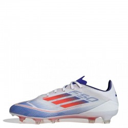 ADIDAS F50 Pro Firm Ground Boots (IE0596)ΑΝΔΡΙΚΑ ΠΑΠΟΥΤΣΙΑ ΠΟΔΟΣΦΑΙΡΟΥ ΜΕ ΤΑΠΕΣ Cloud White / Solar Red / Lucid Blue