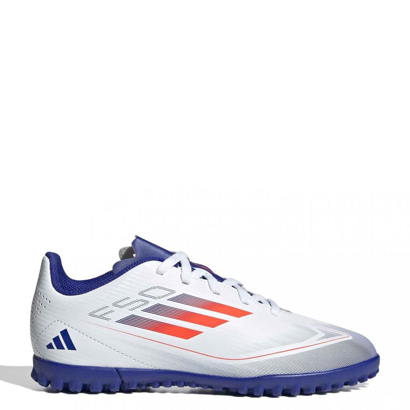 ADIDAS F50 Club Turf Cleats Kids (IF1391)ΠΑΙΔΙΚΑ ΠΑΠΟΥΤΣΙΑ ΠΟΔΟΣΦΑΙΡΟΥ ΜΕ ΣΧΑΡΑ Cloud White / Solar Red / Lucid Blue