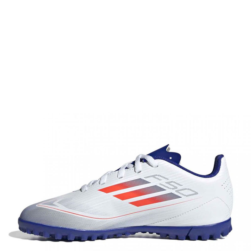 ADIDAS F50 Club Turf Cleats Kids (IF1391)ΠΑΙΔΙΚΑ ΠΑΠΟΥΤΣΙΑ ΠΟΔΟΣΦΑΙΡΟΥ ΜΕ ΣΧΑΡΑ Cloud White / Solar Red / Lucid Blue