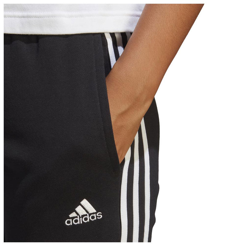 ADIDAS Essentials 3-Stripes French Terry Cuffed Pants (IC8770)ΓΥΝΑΙΚΕΙΟ ΠΑΝΤΕΛΟΝΙ ΦΟΡΜΑΣ ΜΑΥΡΟ