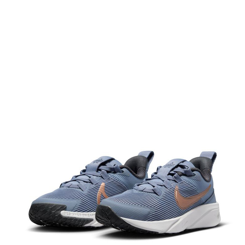 Nike Star Runner 4 NN PS (DX7614-405)ΠΑΙΔΙΚΑ ΠΑΠΟΥΤΣΙΑ Ashen Slate/Armory Navy/Pure Platinum/Metallic Red Bronze