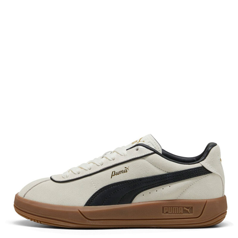 PUMA Club Klassika Suede Sneakers Women (400718-01)ΓΥΝΑΙΚΕΙΑ ΠΑΠΟΥΤΣΙΑ Warm White/PUMA Black/PUMA Gold