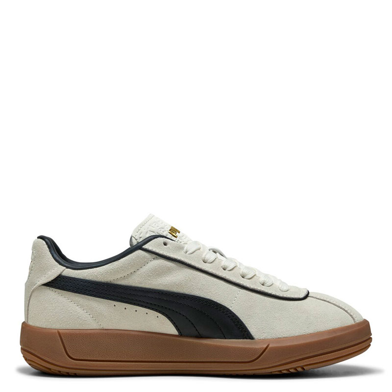 PUMA Club Klassika Suede Sneakers Women (400718-01)ΓΥΝΑΙΚΕΙΑ ΠΑΠΟΥΤΣΙΑ Warm White/PUMA Black/PUMA Gold