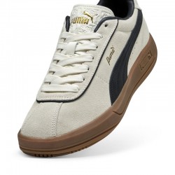 PUMA Club Klassika Suede Sneakers Women (400718-01)ΓΥΝΑΙΚΕΙΑ ΠΑΠΟΥΤΣΙΑ Warm White/PUMA Black/PUMA Gold