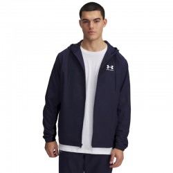 Under Armour Rival Woven Windbreaker (1390149-410)ΑΝΔΡΙΚΗ ΖΑΚΕΤΑ ΑΝΤΙΑΝΕΜΙΚΗ/ΥΔΡΟΑΠΩΘΗΤΙΚΗ Midnight Navy / White