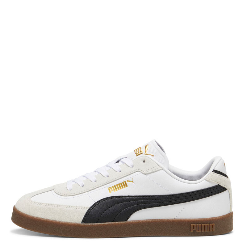 Puma Club II Era Low Suede Lace Up (397447-07)White/Black/Vapor Gray