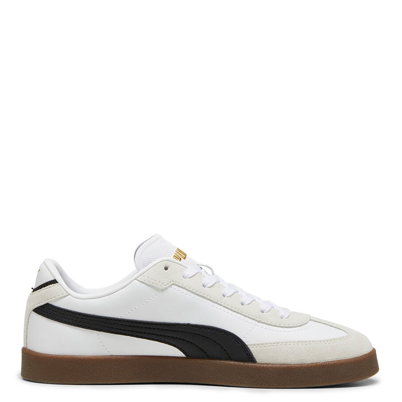 Puma Club II Era Low Suede Lace Up (397447-07)White/Black/Vapor Gray