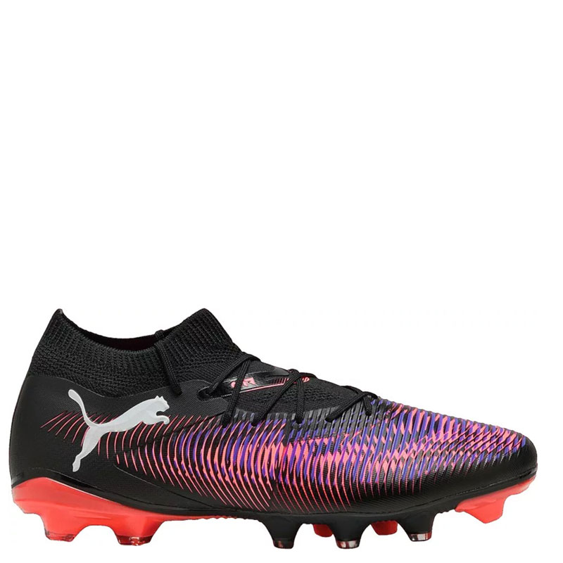 Puma Future 8 Match FG/AG (108140-01)ΑΝΔΡΙΚΑ ΠΑΠΟΥΤΣΙΑ ΠΟΔΟΣΦΑΙΡΟΥ ΜΕ ΤΑΠΕΣ Black/White/Glowing Red