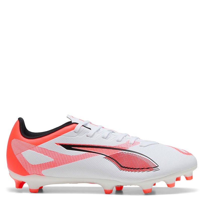 Puma Ultra 5 Play FG/AG (108169-01)Ανδρικα Ποδοσφαιρικά Παπούτσια με Τάπες  WHITE/BLACK/ORANGE