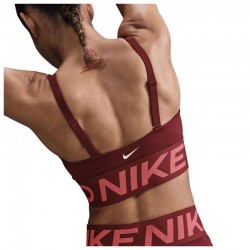 Nike Pro Indy Plunge Support Padded Sports Bra (HF7324-619)ΓΥΝΑΙΚΕΙΟ ΜΠΟΥΣΤΑΚΙ Dark Team Red/Magic Ember/White