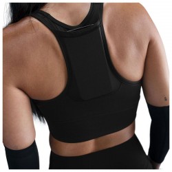 Nike Swoosh Pocket Longline Sports Bra (HF5360-010)ΓΥΝΑΙΚΕΙΟ ΜΠΟΥΣΤΑΚΙ ΜΑΥΡΟ