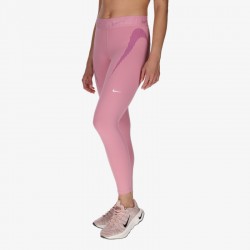 Nike Pro W NP DF MR 7/8 TIGHT TT GRX (HJ1219-699)Γυναικείο κολάν μεσαίου καβάλου 7/8 με σχέδιο Elemental Pink/Bold Berry/Pink Foam/White