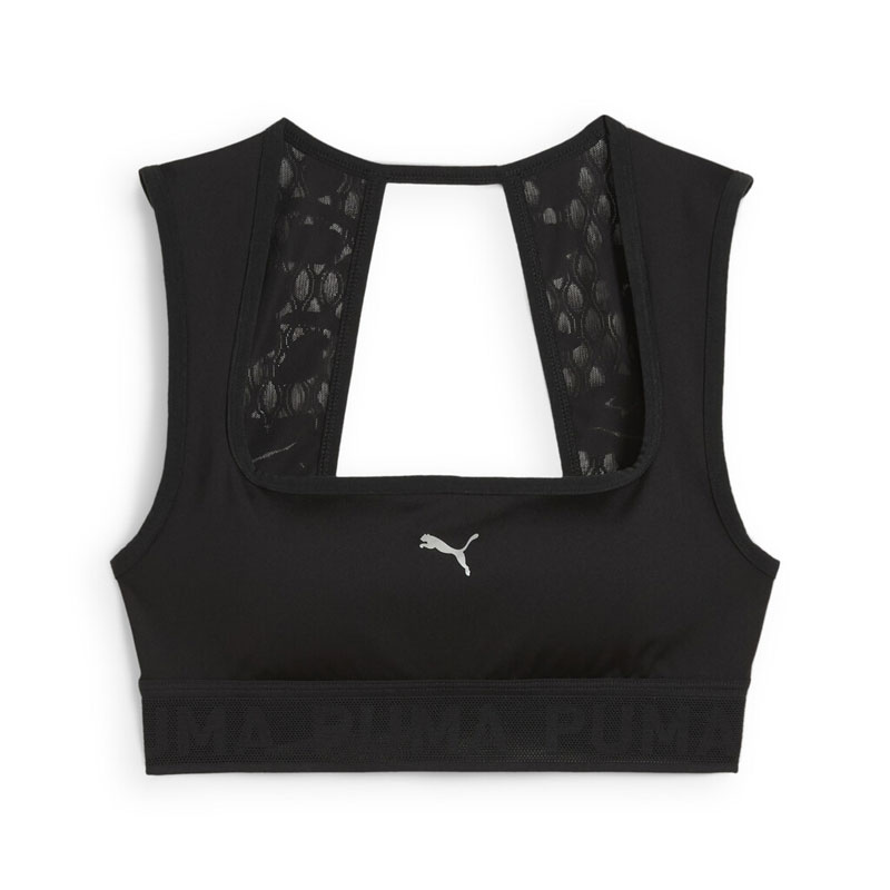 PUMA MOVE LACE Bra (526783-01)ΓΥΝΑΙΚΕΙΟ ΑΘΛΗΤΙΚΟ ΜΠΟΥΣΤΑΚΙ ΜΑΥΡΟ